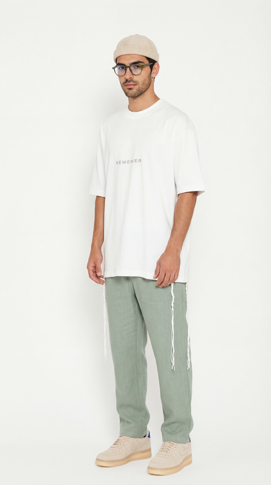 Remember Zion oversize tzitzit shirt - back print detail | 613 by MitzvahArt