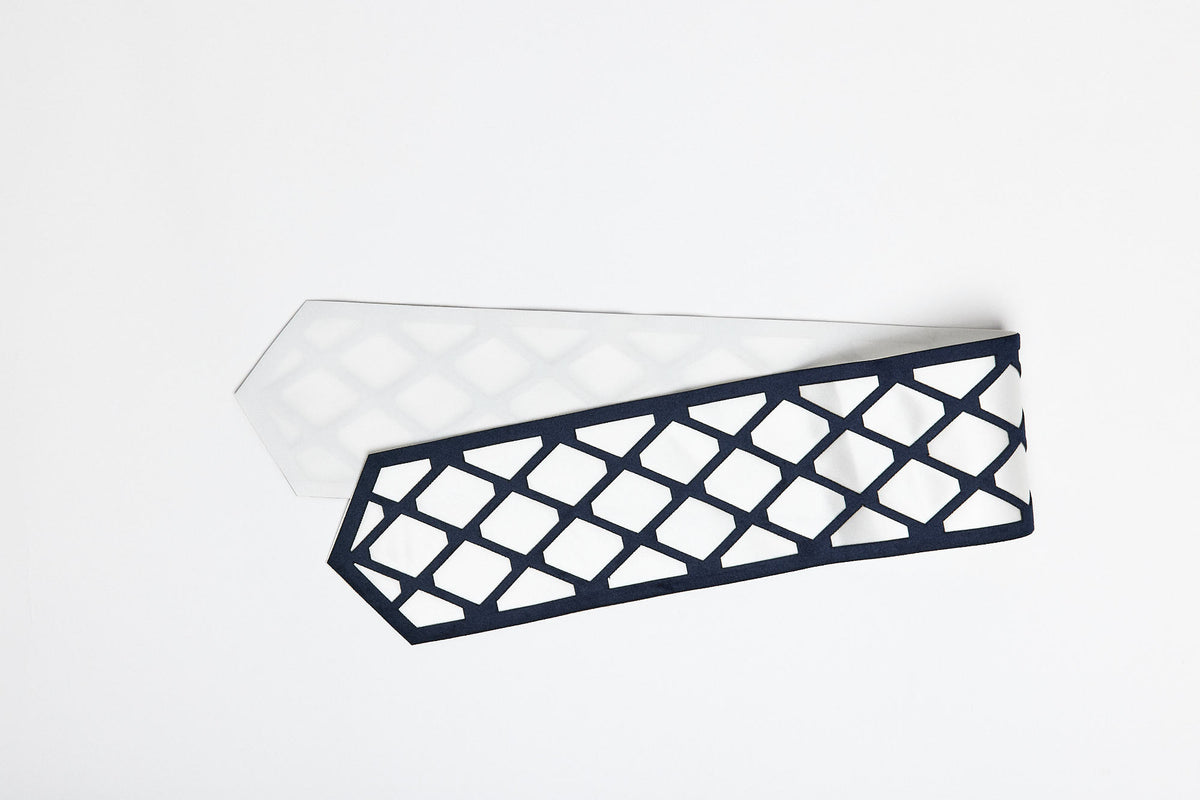 Crystal atarah for a tallit, contemporary design | MitzvahArt