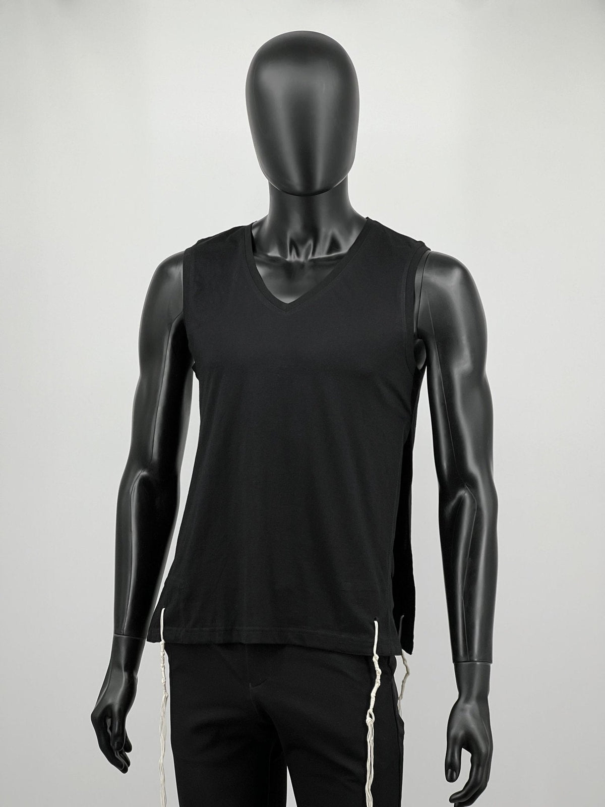 Men Sleeveless Cotton Tzitzit Undershirt - Mitzvah Art (6)