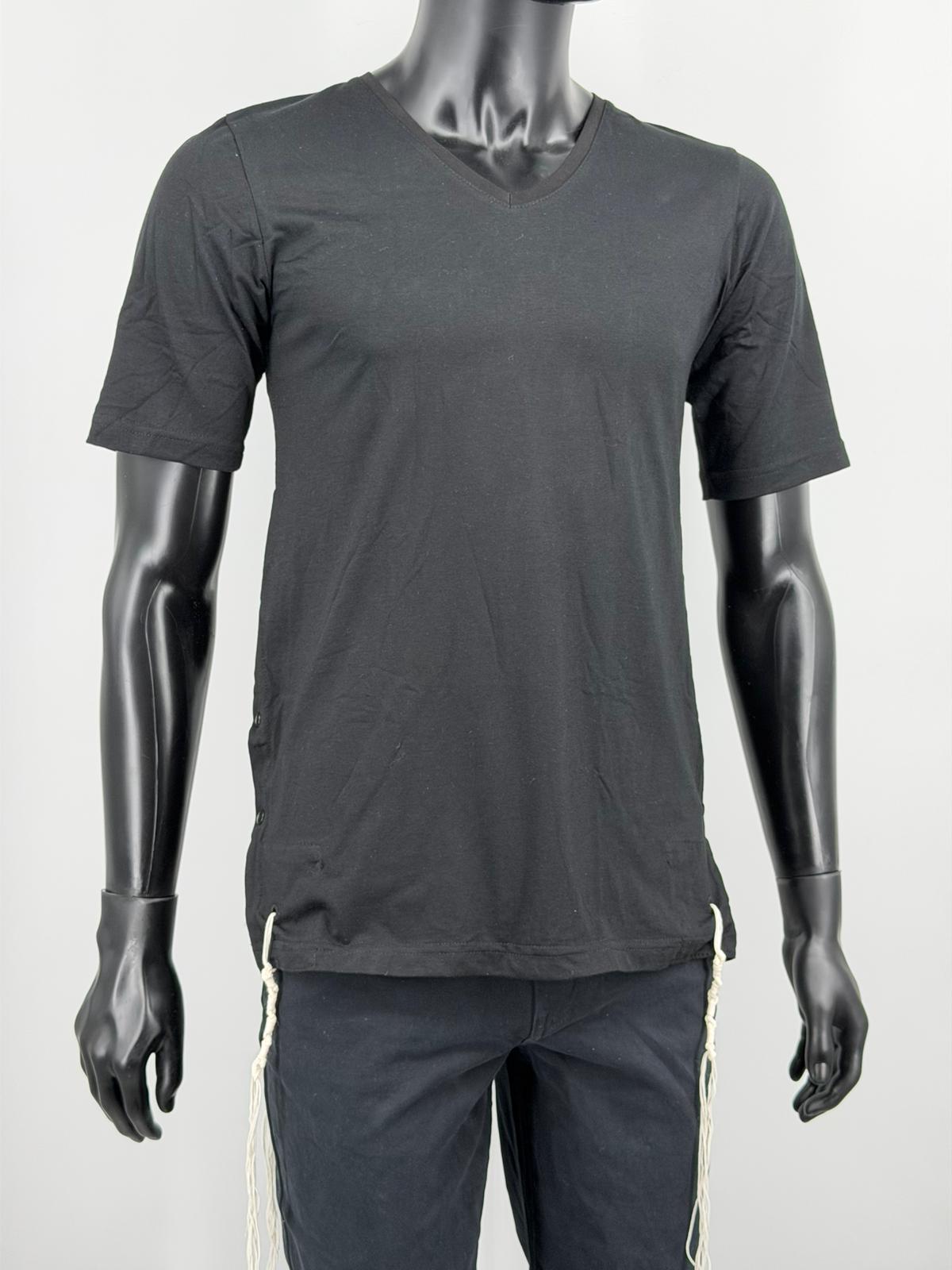 Men Tzitzit Cotton T-Shirt with Sleeves