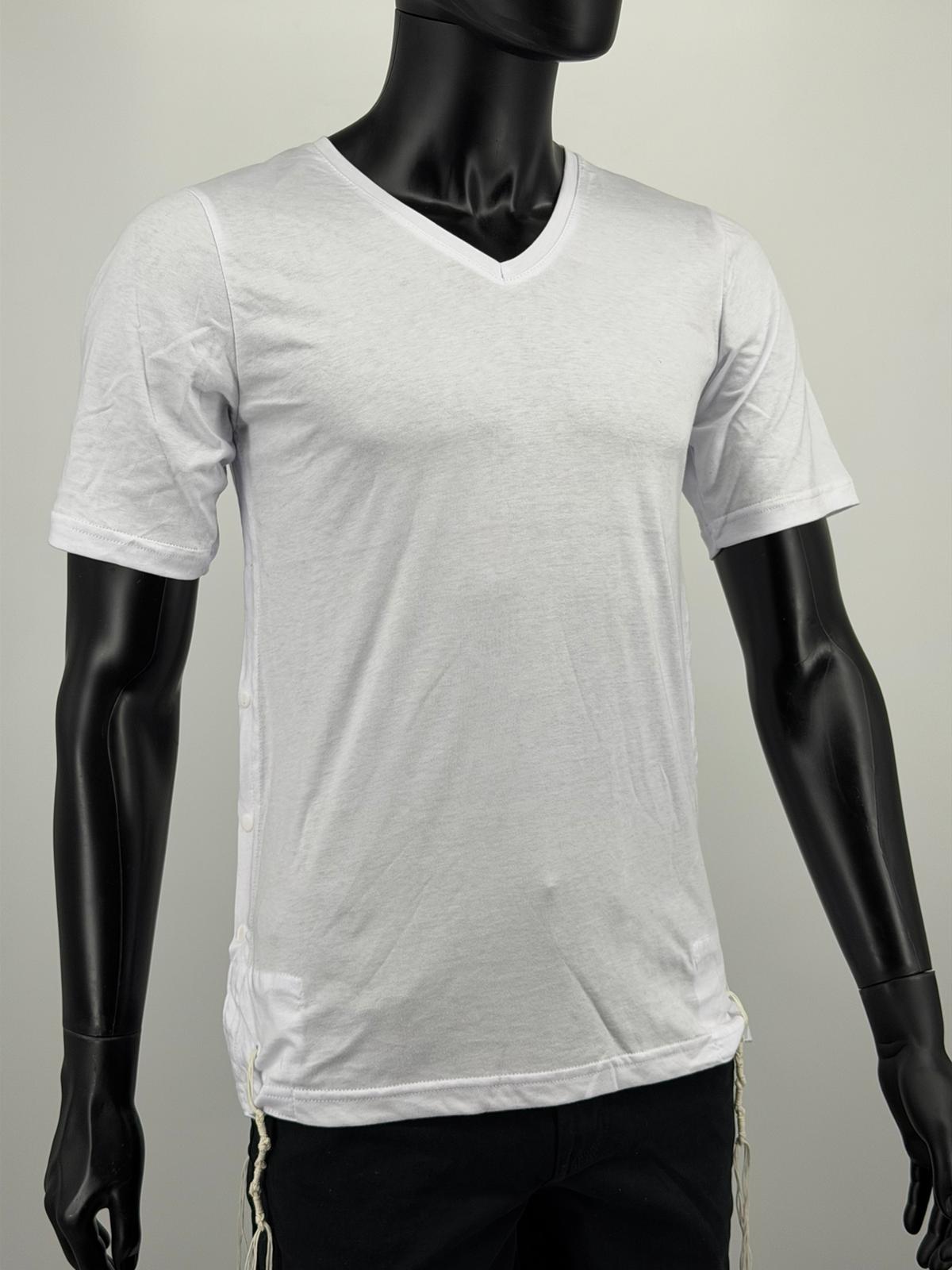 Men Cotton Tzitzit T-Shirt with Sleeves Pack - Mitzvah Art (8)