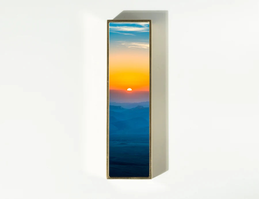 Redemption Mezuzah, close view of the photographic image | MitzvahArt
