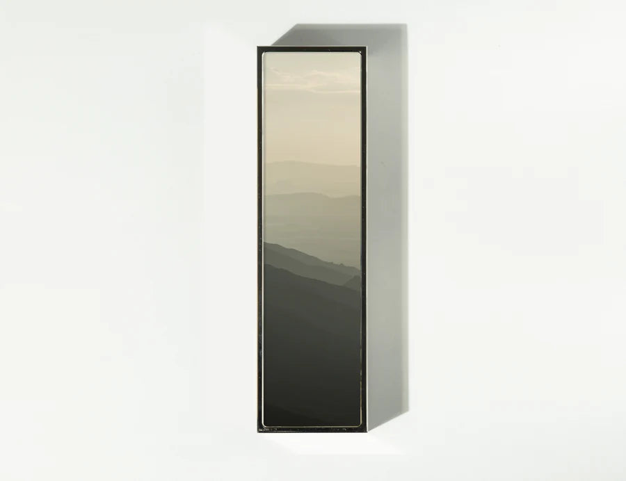 Awaken Mezuzah, detail of the brass finish | MitzvahArt