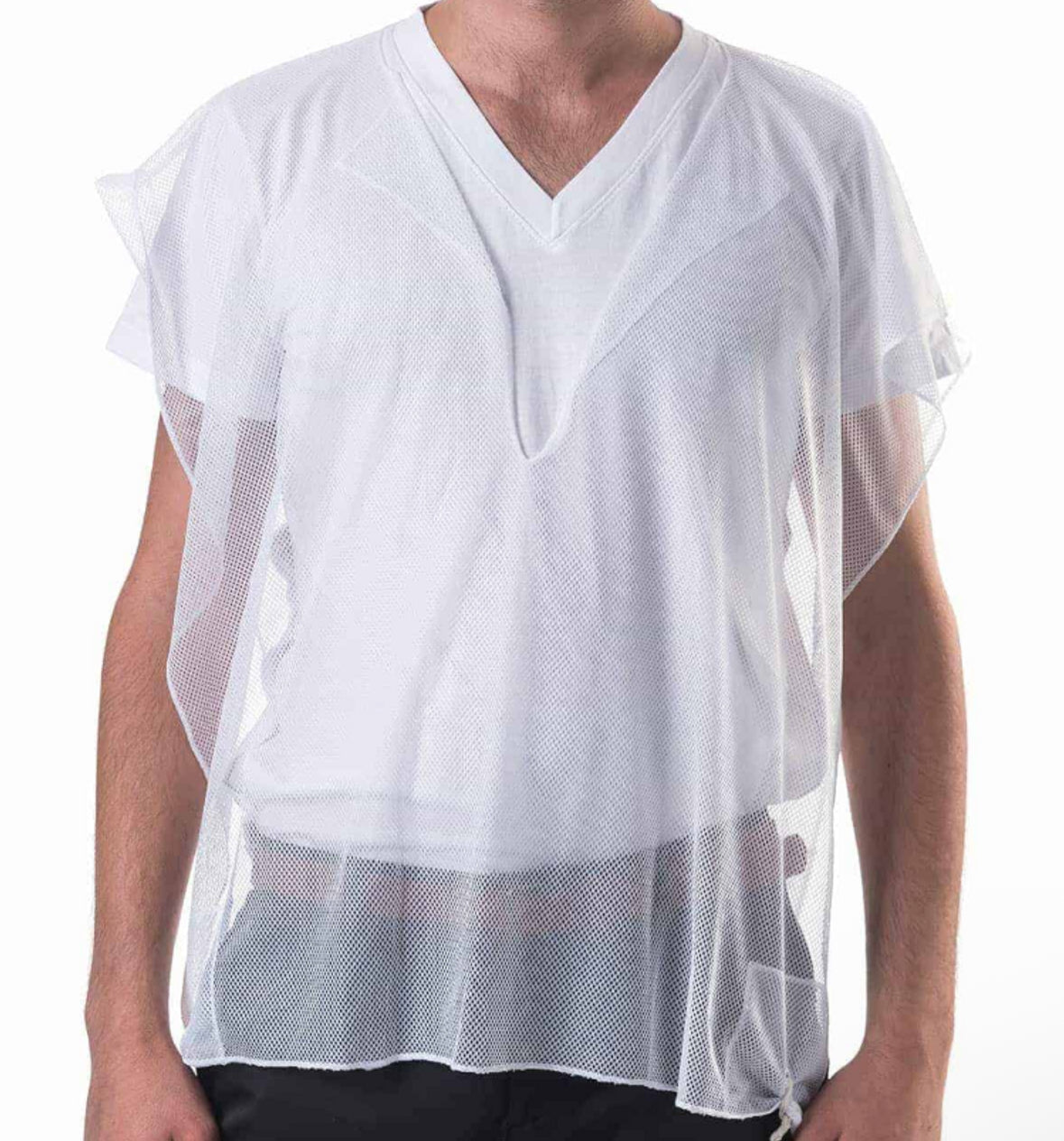 Musaf tallit katan in pure wool with double fringes | MitzvahArt