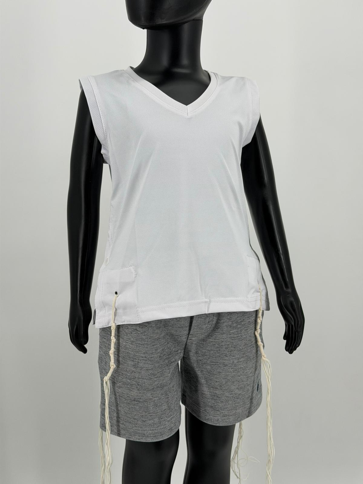 Kids Dri-Fit Mesh Tzitzit Tank Top - Mitzvah Art (11)