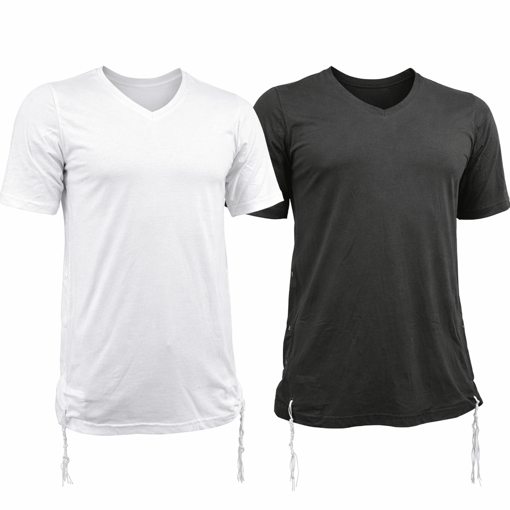 Men Cotton Tzitzit T-Shirt with Sleeves Pack - Mitzvah Art (12)