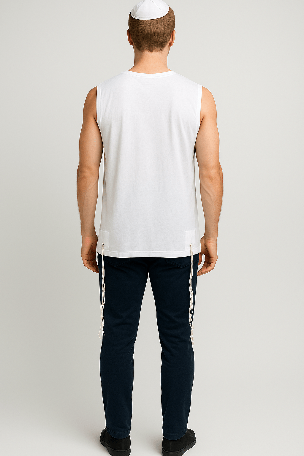 Adult Cotton Tzitzit T-Shirt - Mitzvah Art (3)