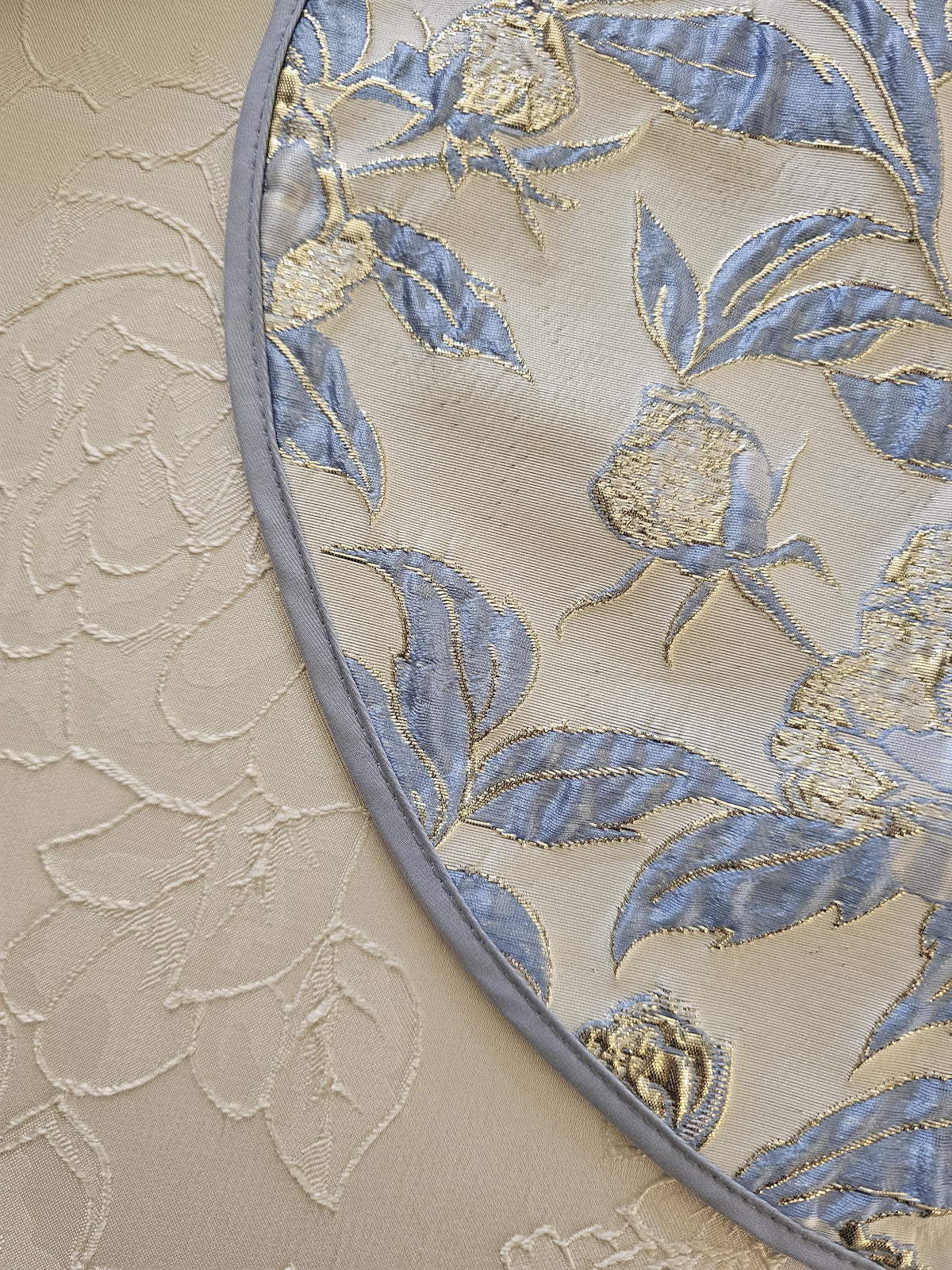 Sky Bloom matzah set shown on the seder table | MitzvahArt