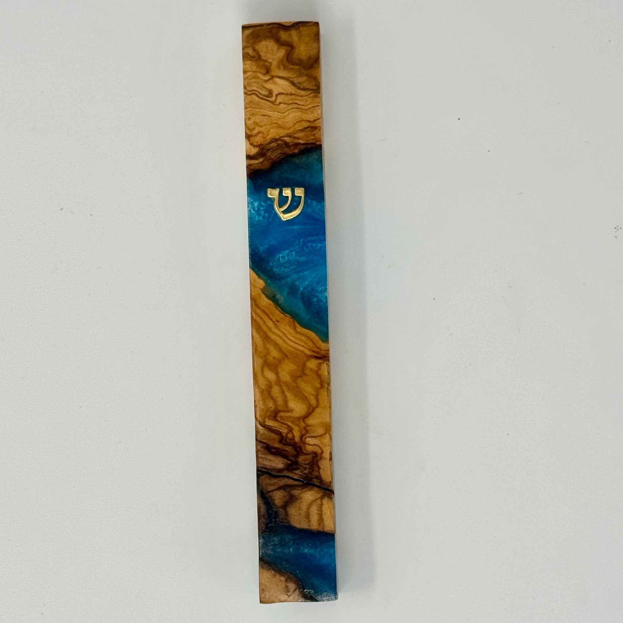 Premium mezuzah case No. 2, side view, 15 cm | MitzvahArt