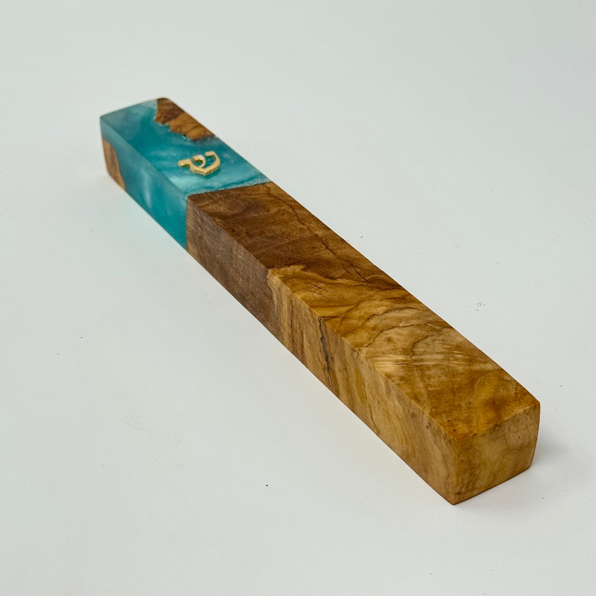Premium mezuzah case No. 3, reverse view, 15 cm | MitzvahArt