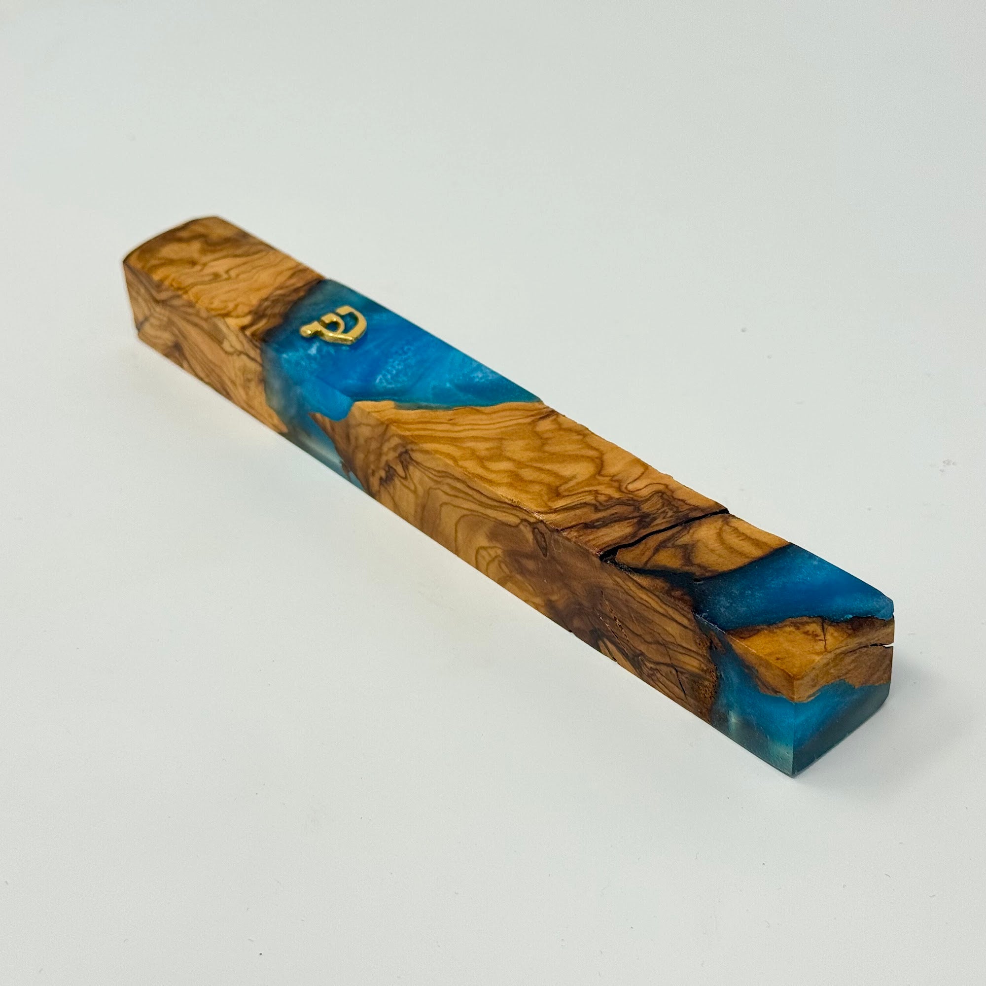 Premium mezuzah case No. 2, reverse view, 15 cm | MitzvahArt