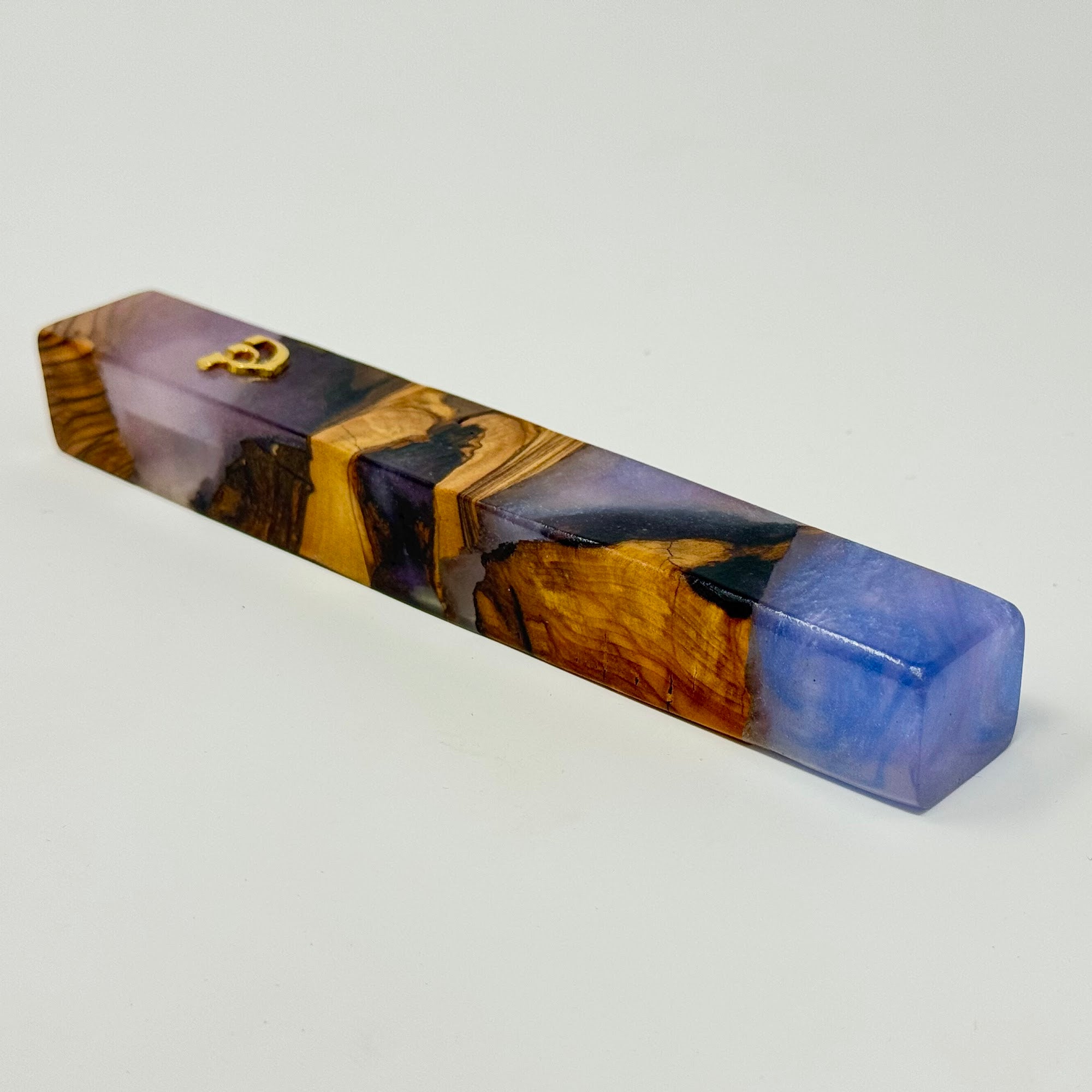 Premium mezuzah case No. 2, reverse view, 12 cm | MitzvahArt