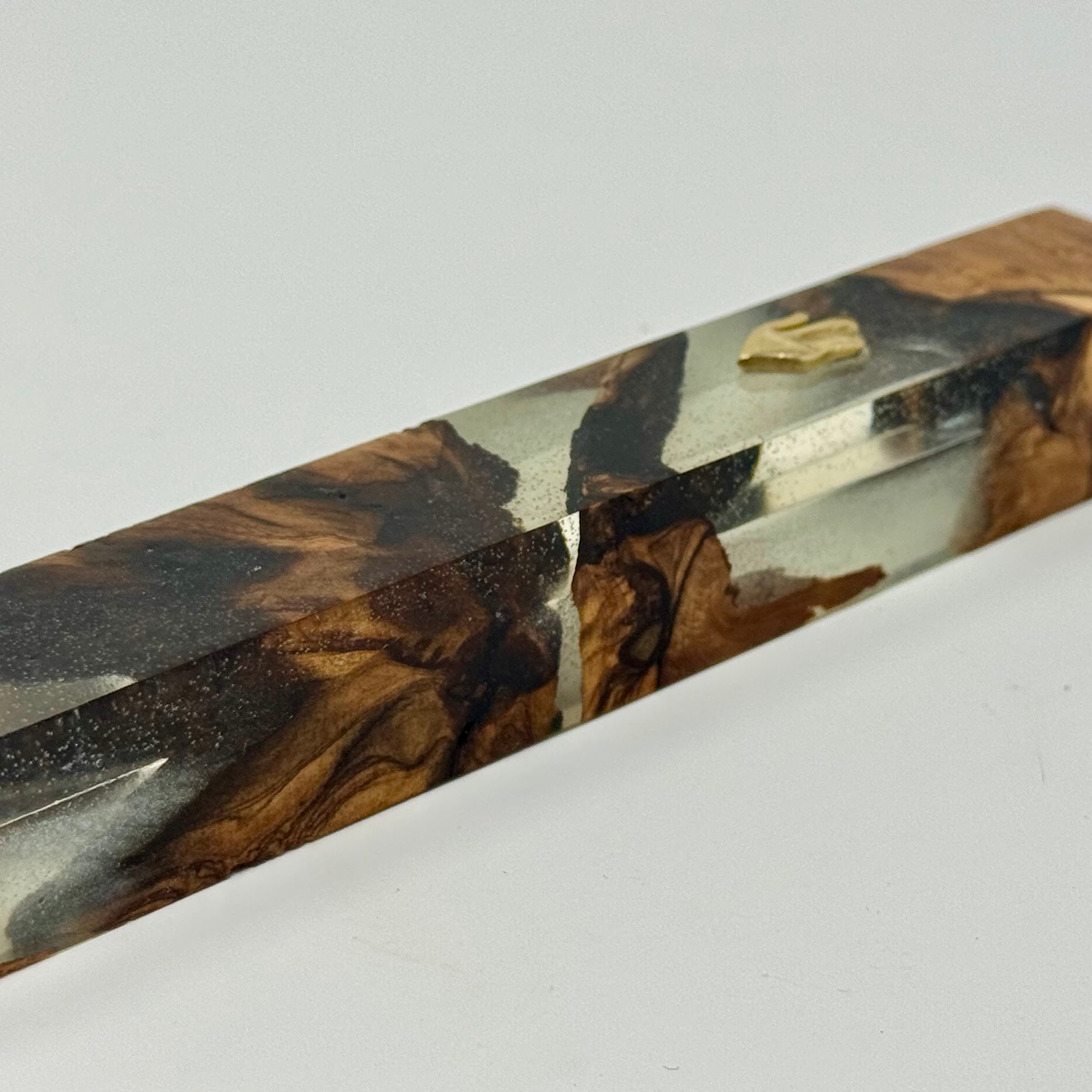 Premium mezuzah case No. 1, resin detail, 12 cm | MitzvahArt