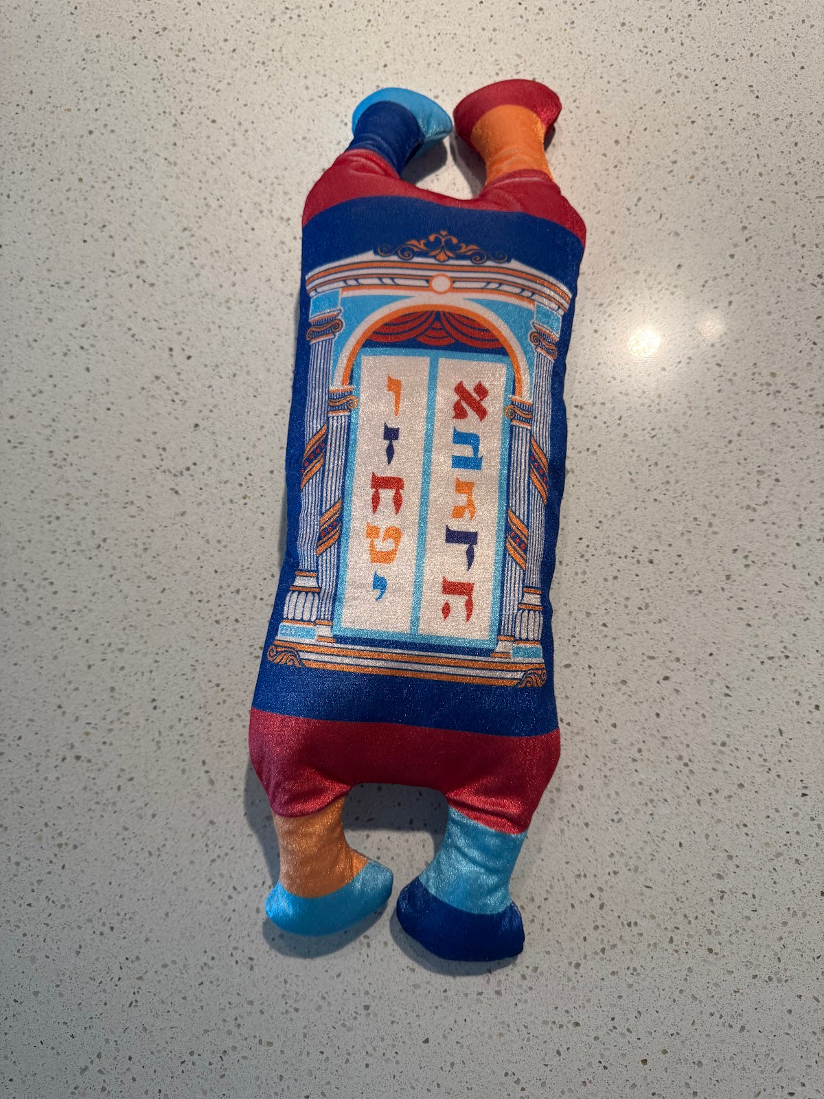 Soft Cloth Sefer Torah, children's plush scroll — view 4 | MitzvahArt