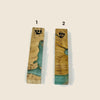Light green olive wood and resin mezuzah cases 1-2, 12 cm | MitzvahArt
