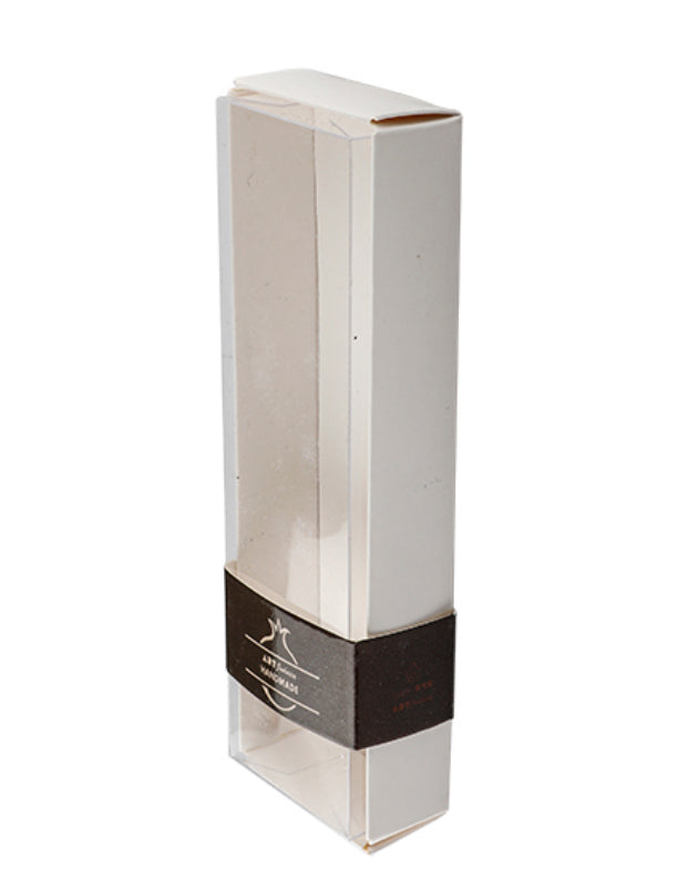 Glass Mezuzah with Stones, Silver — view 4 | MitzvahArt