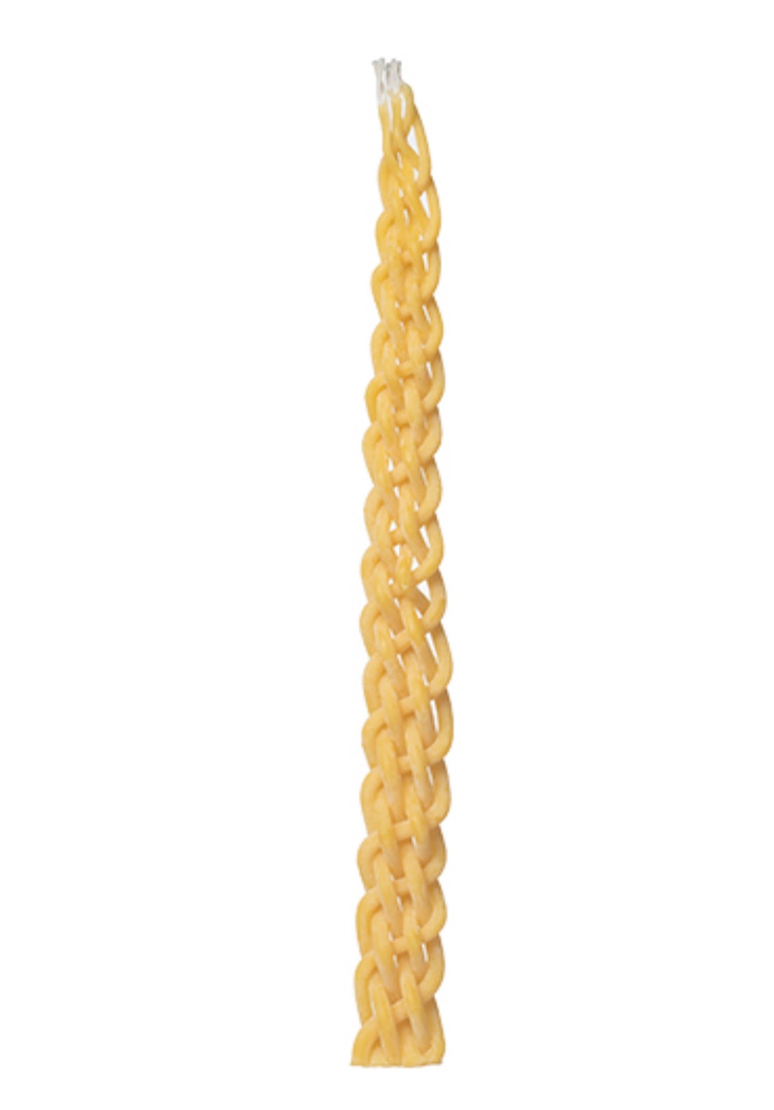 Elegant Wax Havdalah Candle 30 cm, Gold | Handcrafted Judaica, MitzvahArt