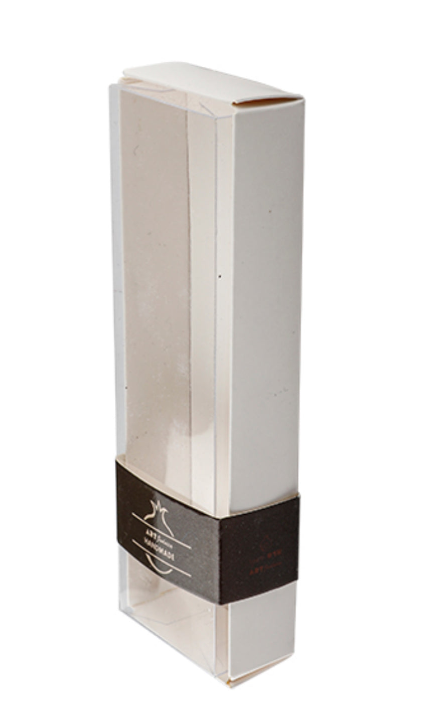 Glass Mezuzah with Stones, Black — view 4 | MitzvahArt