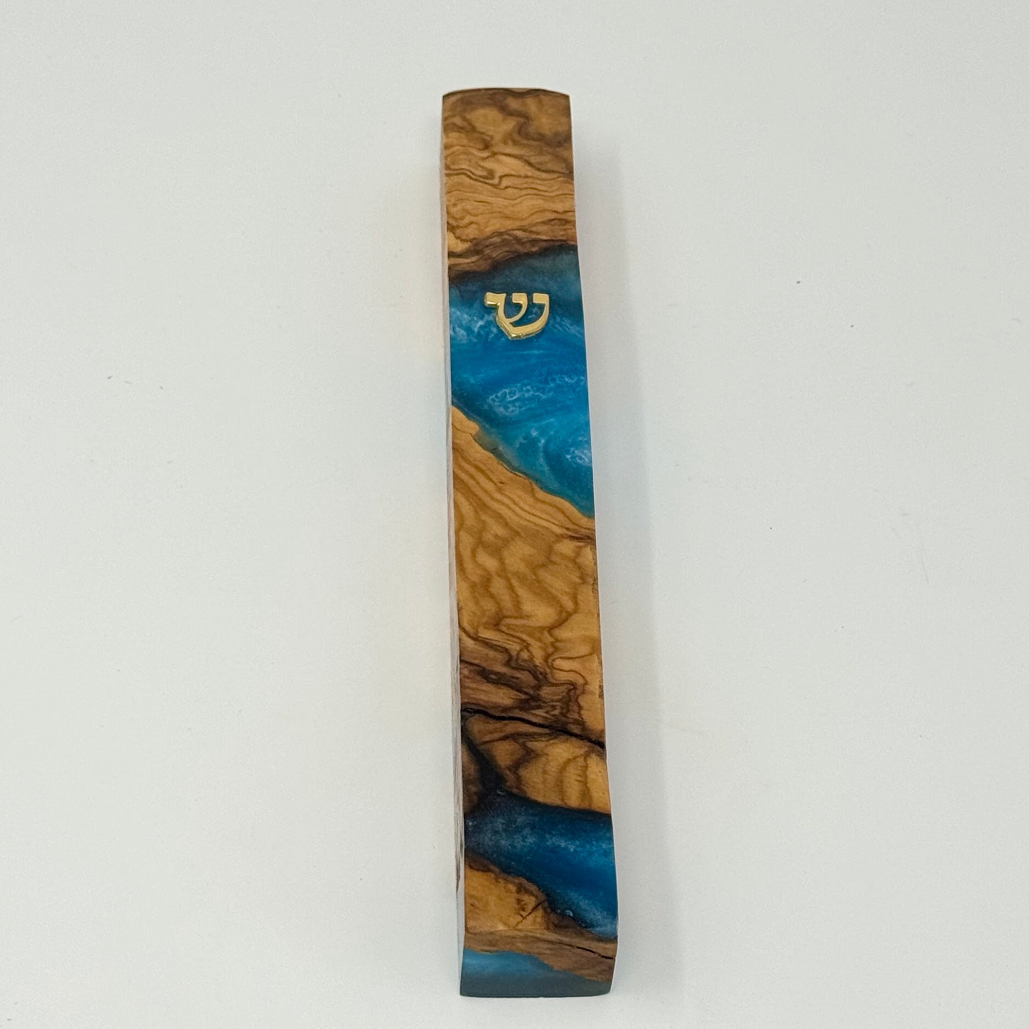 Premium mezuzah case No. 2, resin detail, 15 cm | MitzvahArt