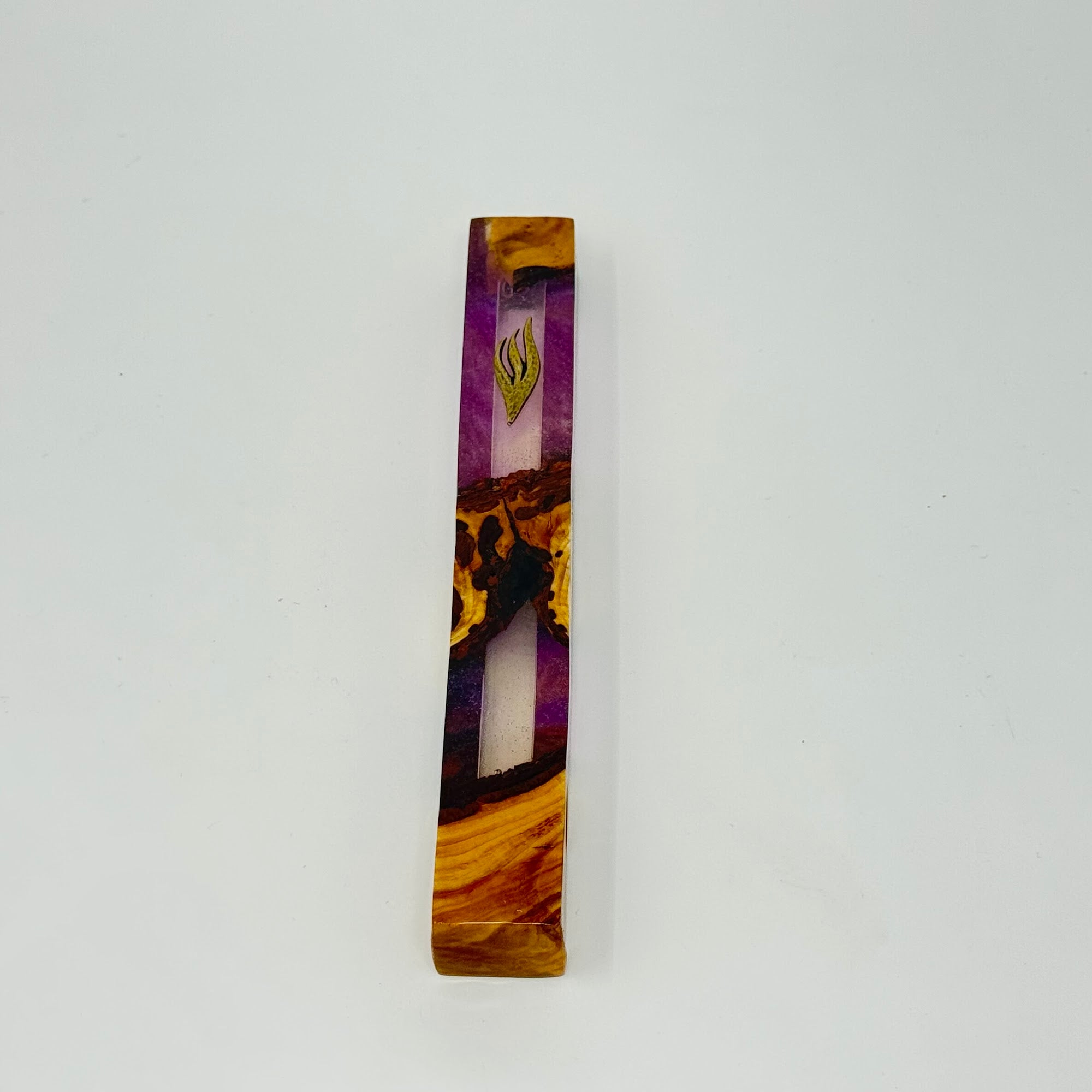Premium mezuzah case No. 5, side view, 15 cm | MitzvahArt