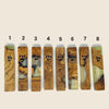 Clear and cream olive wood and resin mezuzah cases 1-8, 12 cm | MitzvahArt