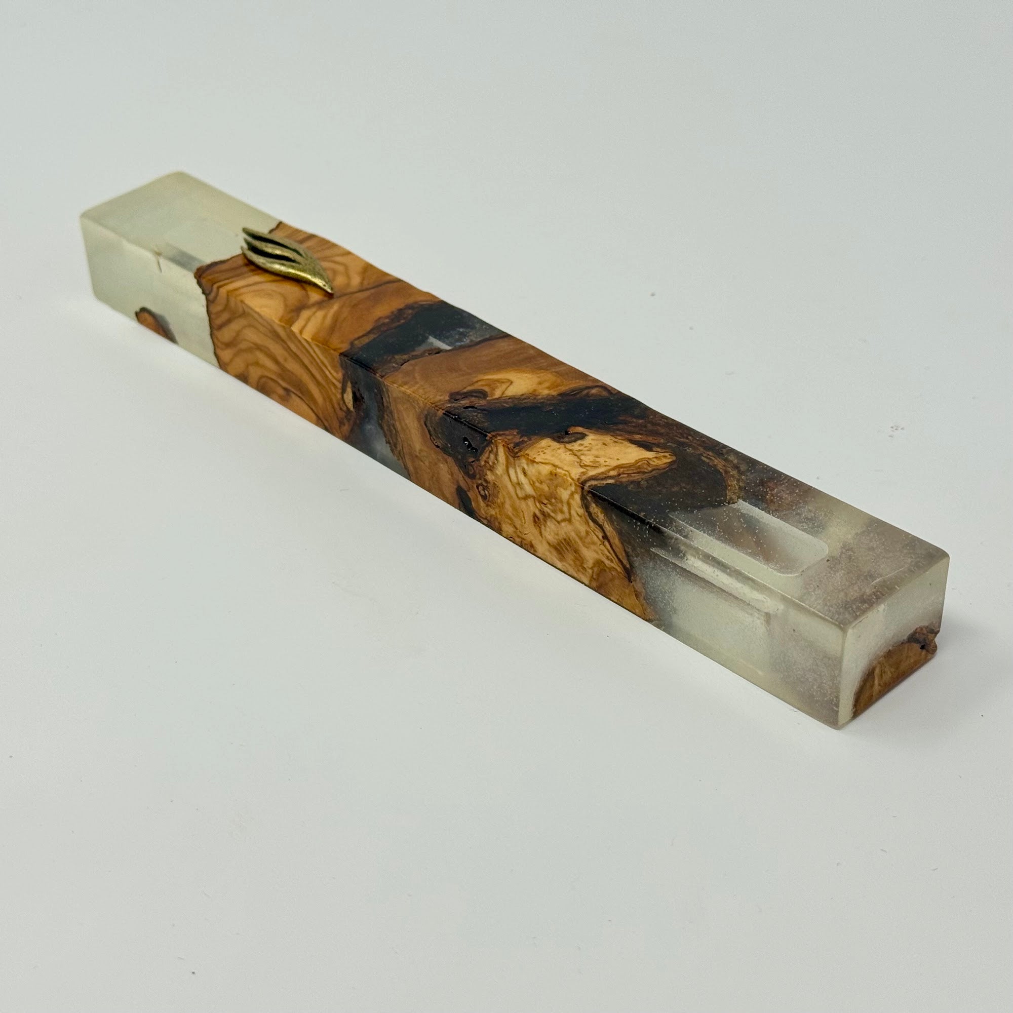 Premium mezuzah case No. 1, reverse view, 15 cm | MitzvahArt