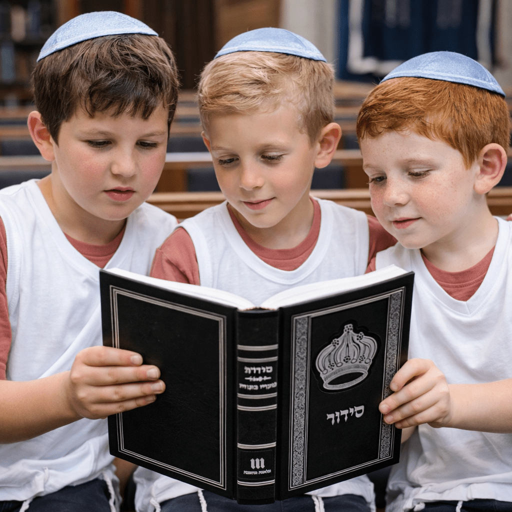 Kids Cotton Tzitzit T-Shirt - Mitzvah Art (7)