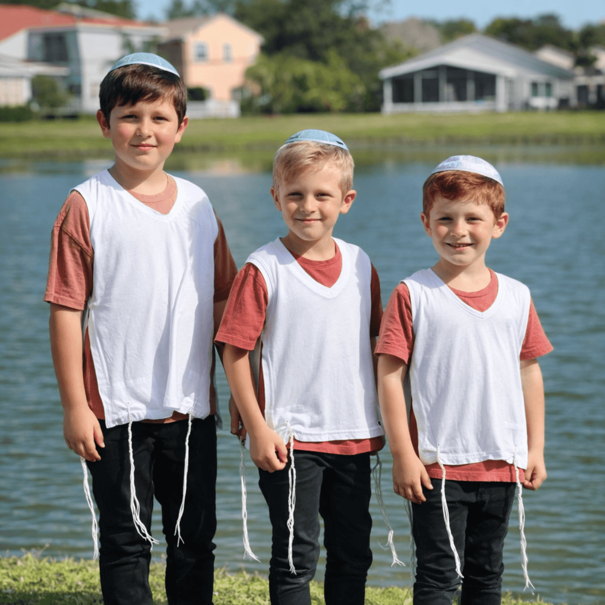 Kids Cotton Tzitzit T-Shirt - Mitzvah Art (6)