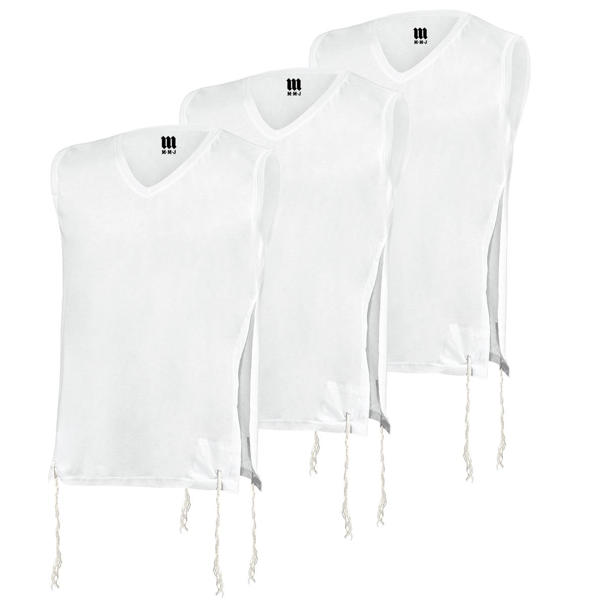 Ashkenazi Tzitzit T-Shirt V-Neck Pack - Mitzvah Art