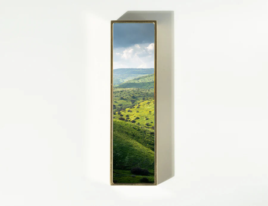 Hills of Arbel Mezuzah with waterproof scroll tube and bracket | MitzvahArt