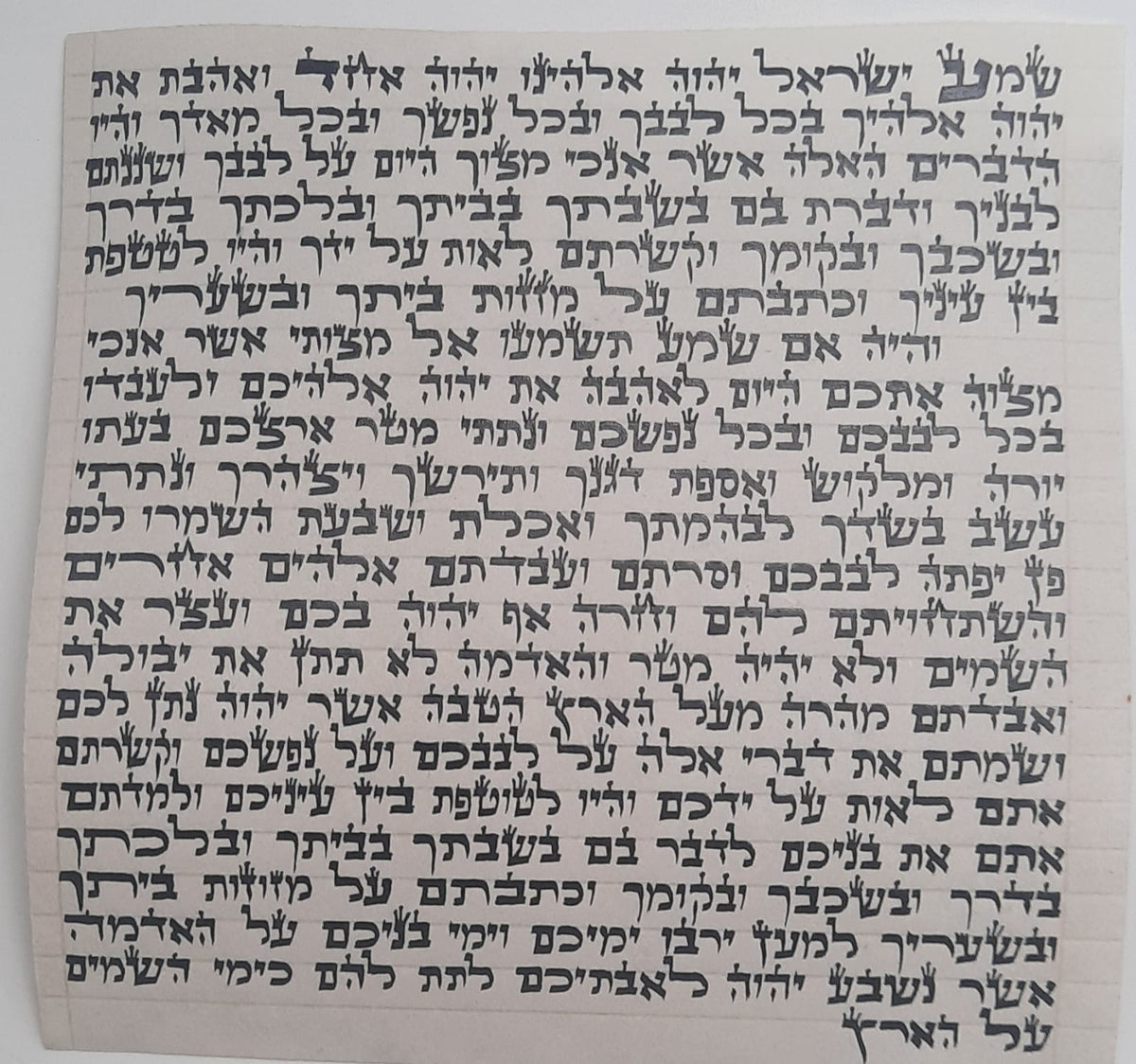 Mezuzah parchment scroll rolled, available in 10cm, 12cm and 15cm | MitzvahArt