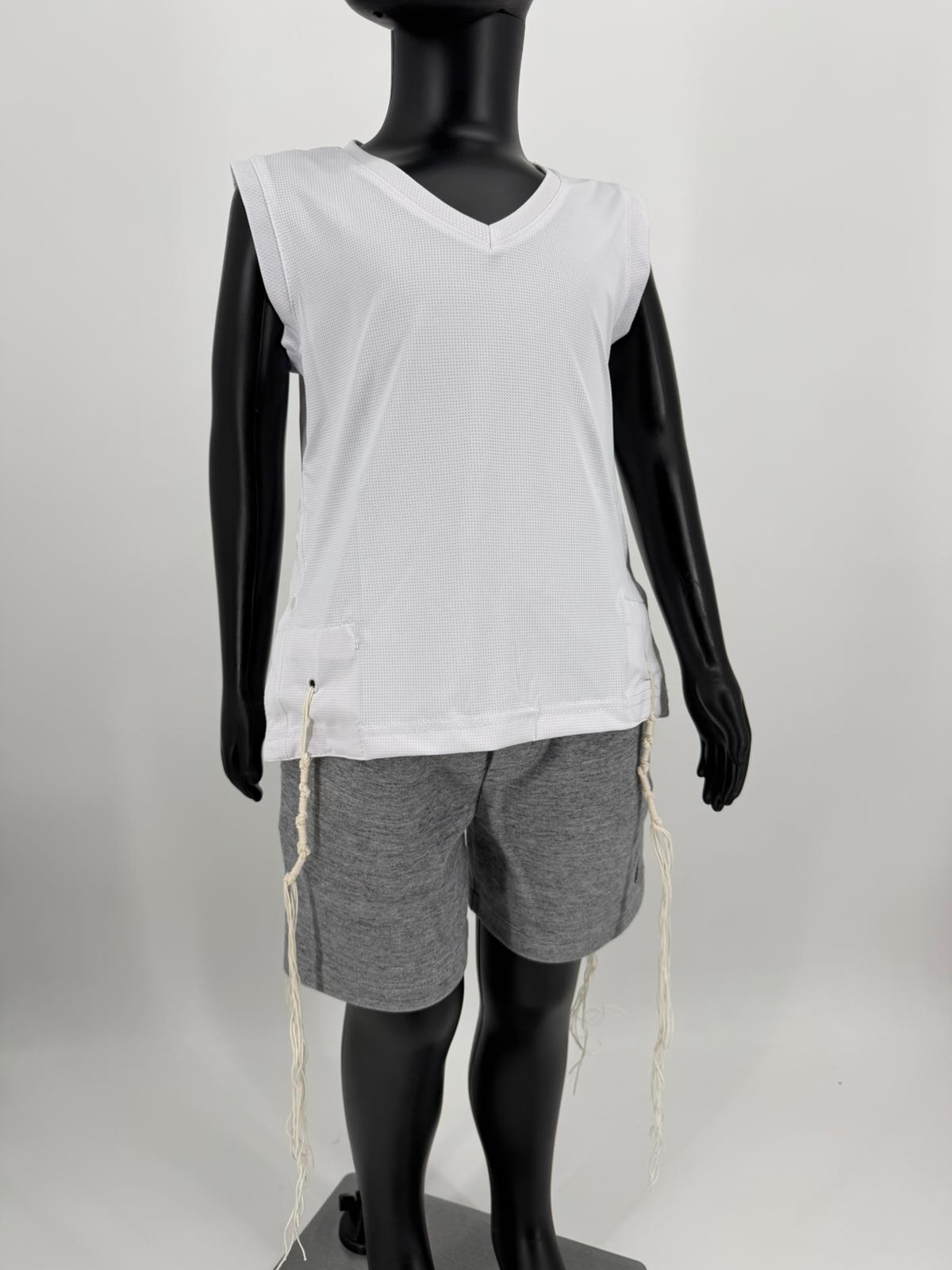 Kids Dri-Fit Mesh Tzitzit Tank Top - Mitzvah Art (2)